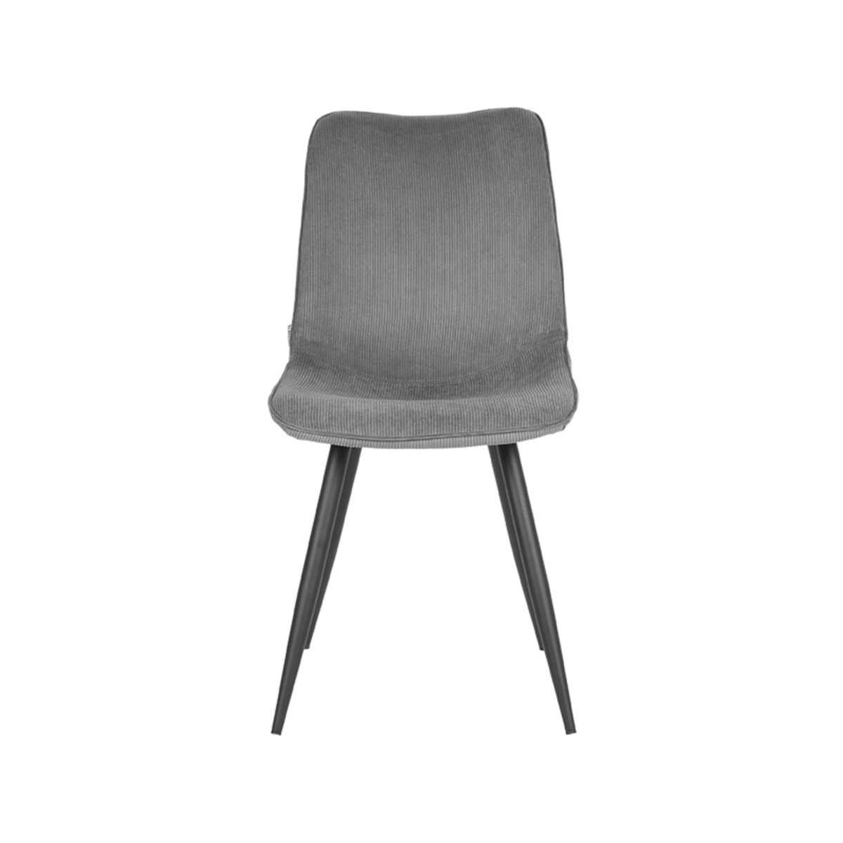 Eetkamerstoel_Jort_Donkergrijs_Ribcord_48x61x91_cm_Voorkant