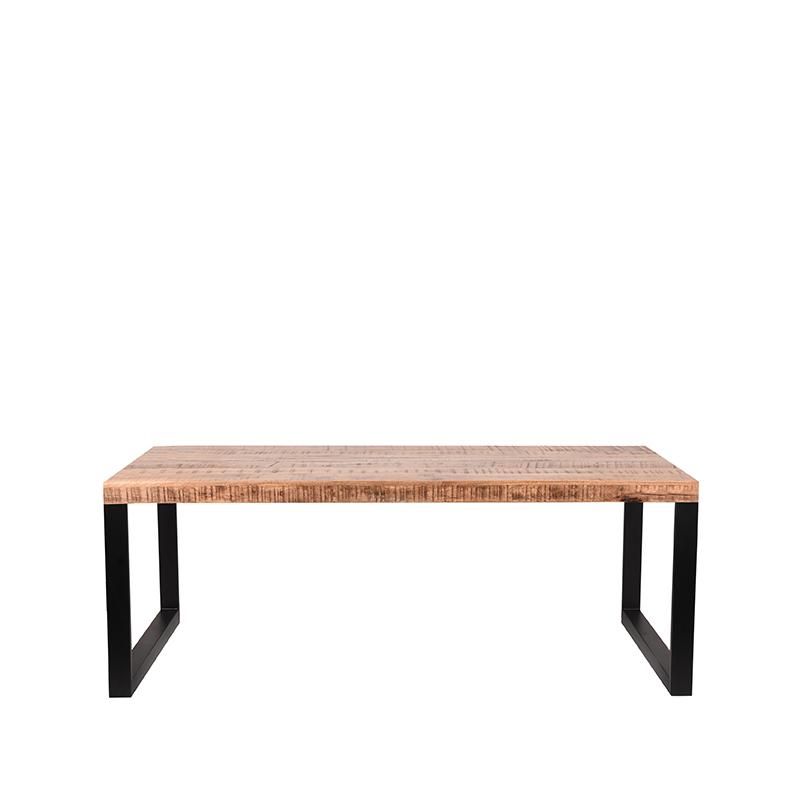 Eettafel_Glasgow_Rough_Mangohout_160x90_cm_Voorkant