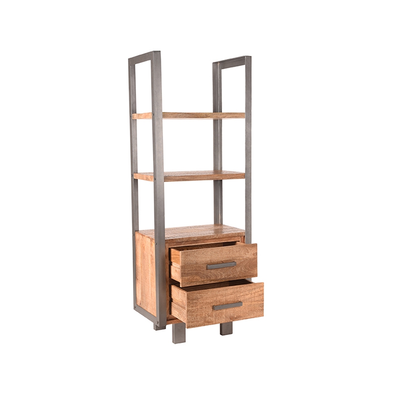 boekenkast_factory_rough_mangohout_vintage_metaal_68x45x185_cm_perspectief_2